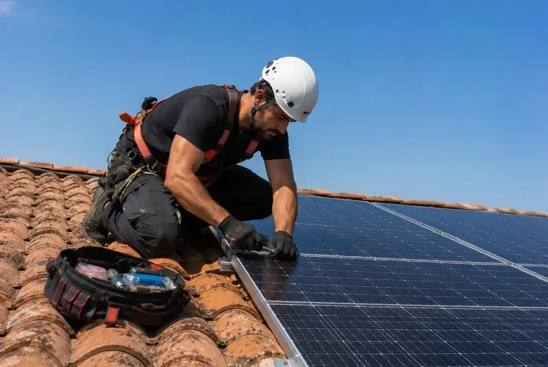 Maintenance et monitoring de panneaux solaires à Monestier